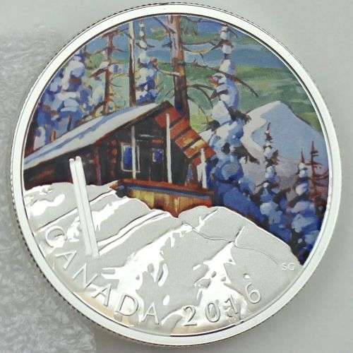 2016 $20 Fine Silver Canadian Landscape Series Ski Chalet