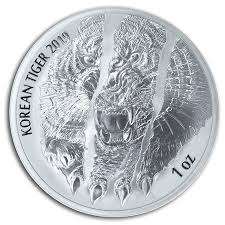 2019 1 oz Korean Tiger Silver Coin