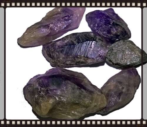 100 ct rough amethyst lot medium pieces 20 grams five pieces