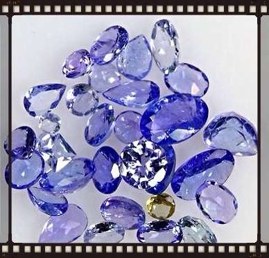 Wonderful Tanzanite Lot Mix  5ct 31 Pieces Ocean Blue 5mmx4mm on Average