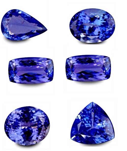 AA Grade investment tanzanite lot six pieces 27.74 ct  stunning once off special offer