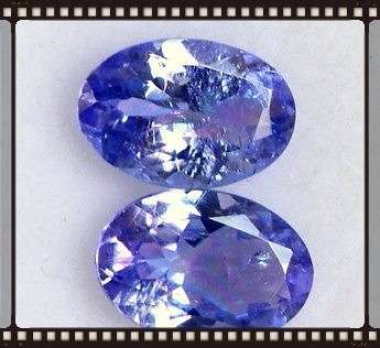 Wonderful Tanzanite Oval Pair 1.65 ct 7 mm x 5 mm