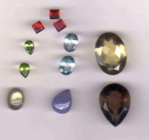 AA Grade Mixed Gemstone Lot 33 cts 11 Pieces Tanzanite,Quartz,Peridot,Garnet,Labradorite ,Topaz