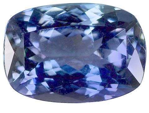 Certified AA Grade Tanzanite 4.82 ct Cushion Cut