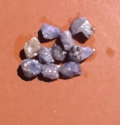 RARE  TANZANITE CRYSTAL LOT 52 cts