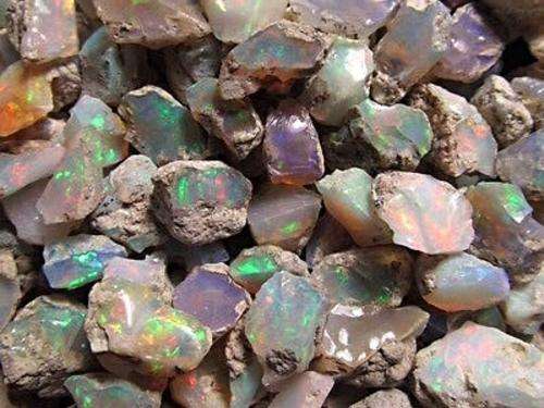 AA grade Welo Opal  - Ethiopia Rough 5 cts scooped from above lot