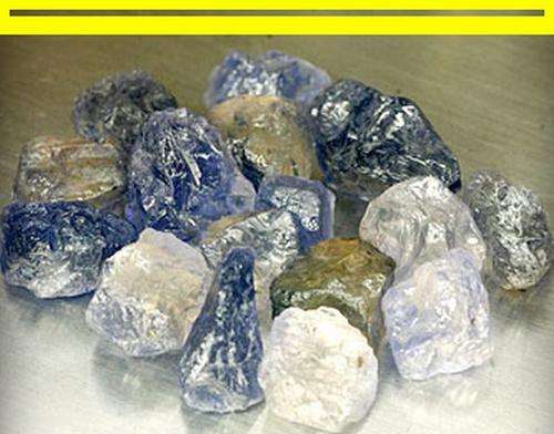 Ceritfied 125ct  AA Grade Tanzanite Mineral Specimens 15 Pieces