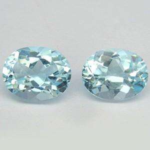 Ceritfied Topaz Pair 3.14 ct Top  AA Grade Sky Blue