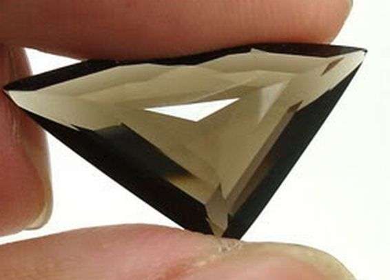 Certified Top AA Grade 30.08 ct  Fancy Smokey Quartz