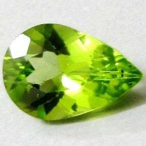 Peridot Pear Cut 1ct 7mmx5mm