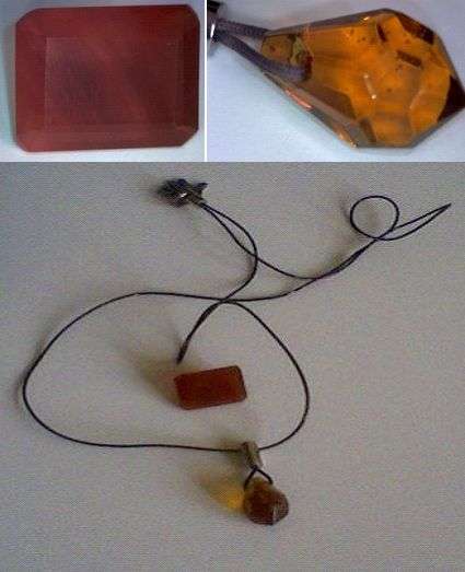 7.33 ct Carnelian Emerald Cut Gemstone 13mm x10mm  and Bonus Drop Pendant