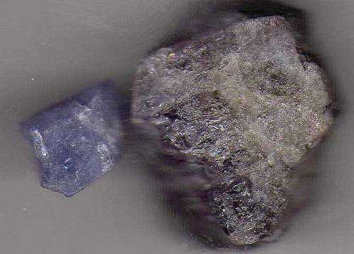 Tanzanite Crystal Pieces Two 36.56 total Violet Blue