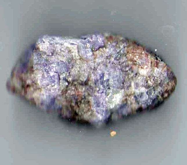 Tanzanite mineral l piece 86 ct total violet blue  hints of yellow in matrix rock 31mmx19mmx13mm