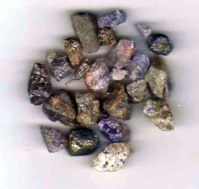 Tanzanite Chips 20 ct Small Gemmy Size