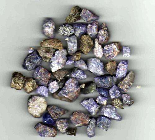 Tanzanite Crystal Lot  Gemmy Pieces Golden Yellow Brown / Violet Blue 200ct