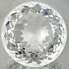 A Grade  White Quartz 3.29 ct  Round  Cut 9mm