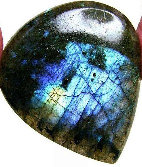 Labradorite Pear  18.16  ct AA Grade 18mm Great Color