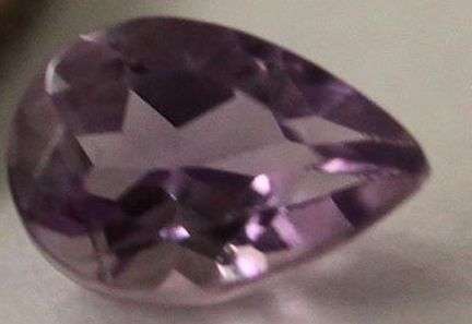 Top AA 0.88 ct  Pear Cut  Amethyst  9mmx6mm flat