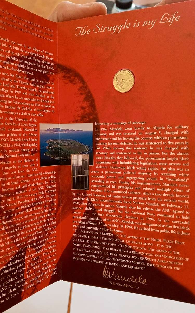 Gold Coin (Nelson Mandela Commemorative) - 1/10oz / 999.99 proof