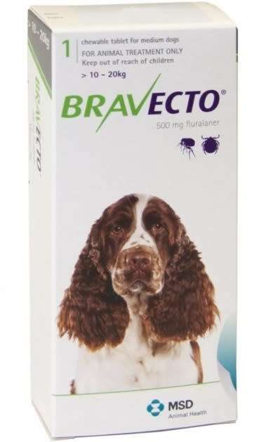 Bravecto for Medium Dogs (10-20kg) - 0.20kg