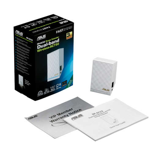 ASUS RP-AC52 Dual-Band Wireless-AC750 Range Extender/Access Point