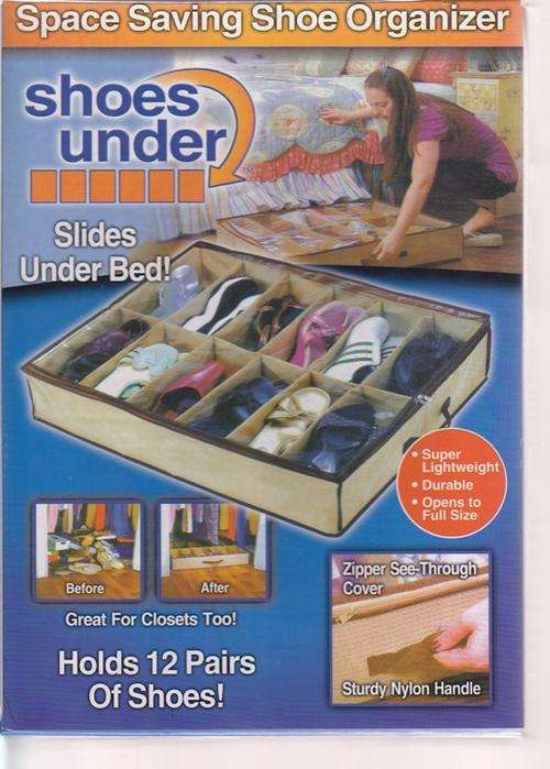 Shoe Organiser (Slides Under Bed)