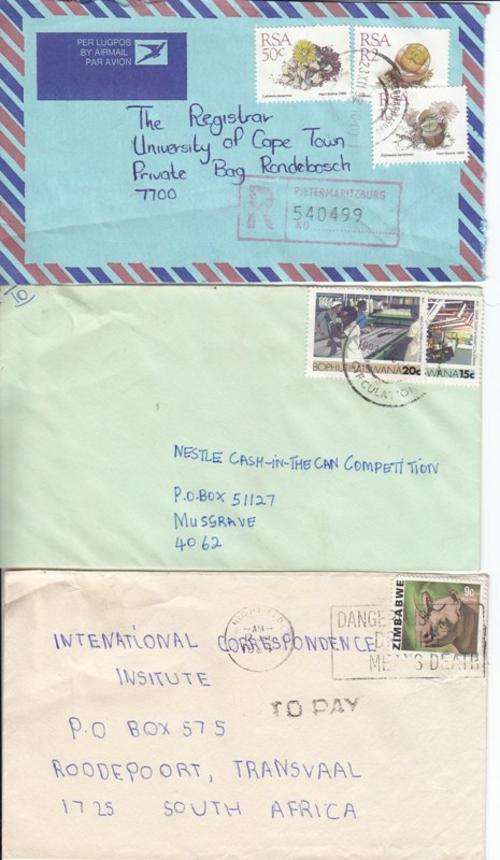 3X FDC's - As per photo