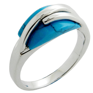 NEW STOCK! BEAUTIFUL RING!  925 Sterling Silver Turquoise Ring New MAKE A STATEMENT!