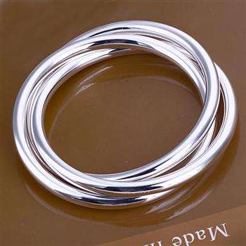 SNAP FRIDAY'S SPECIAL!  STERLING SILVER 925 STAMPED  3 X BANGLES .... NEVER BEFORE!