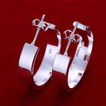 MOST IMPRESSIVE SILVER HOOP EARRINGS .... TODAY'S ABSOLUTELY SPECIAL!
