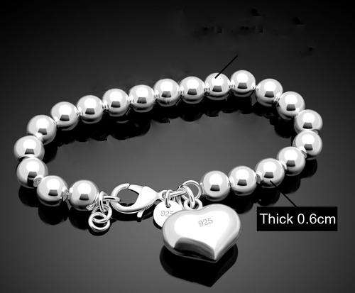 PROMISE TO IMPRESS YOU!! STERLING SILVER 925 STAMPED  SILVER HOLLOW BALL  BRACELET .... STUNNING!!!!