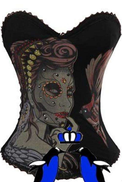 GUARANTEED IMPRESSIVE CORSET - costume Lace up Boned Corset S--XL ... ABSOLUTELY BEAUTIFUL LOOK!