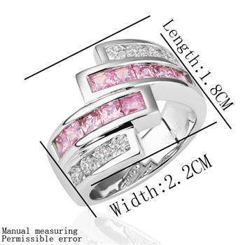 WoW! Absolutely Beautiful! LIGHT ROSE ZIRCON & RHINESTONE RING. JUST LOOK AT THIS RING... IMPRESSIVE