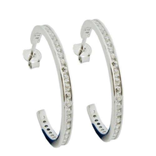 Impressive Solid 925 Sterling Silver Hoop Earrings - First time ever on R1-00 Auction!