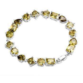 THIS IS A ABSOLUTELY BEAUTIFUL ITEM!  CITRINE SILVER  LINK  BRACELET! WORTH IT!!!