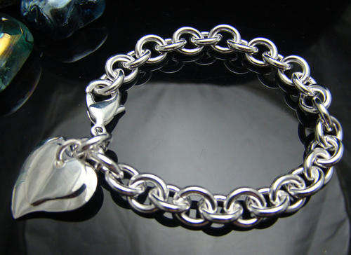 NEW! DOUBLE LINK SILVER BRACELET STAMPED 925. BEAUTIFUL! OPTION TO ADD NECKLACE!!!