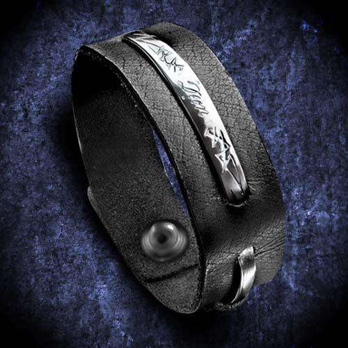 Engraving of your choice - Mens Urban Leather Strap