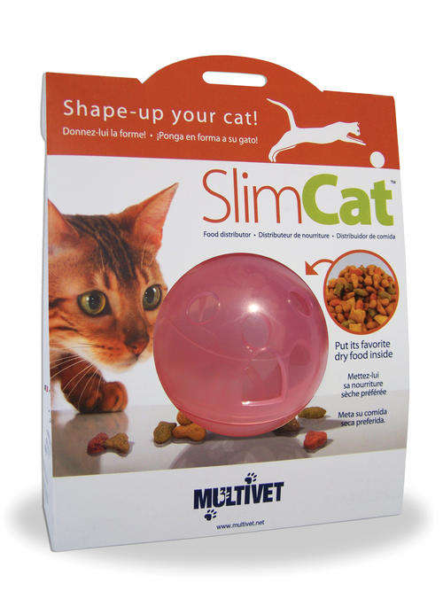 SlimCat interactive cat feeder - pink - SPRING SPECIAL!