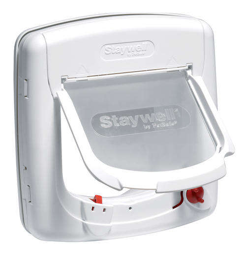 Staywell 500 series Infrared Cat Flap, pink collar key - shop-soiled box, door 100%