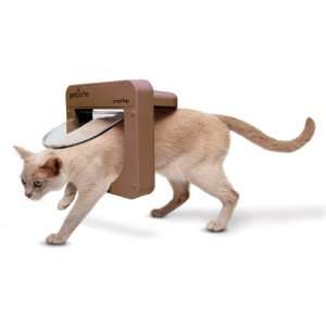 PetPorte catflap - works with your cat's microchip! - brown