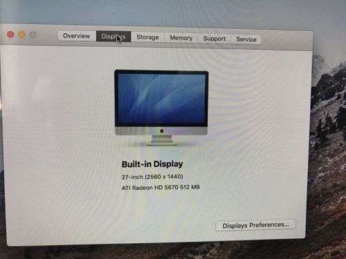 Apple iMac mid 2010 with 500gb Solid State Drive and 8gb Memory plus Windows 10!