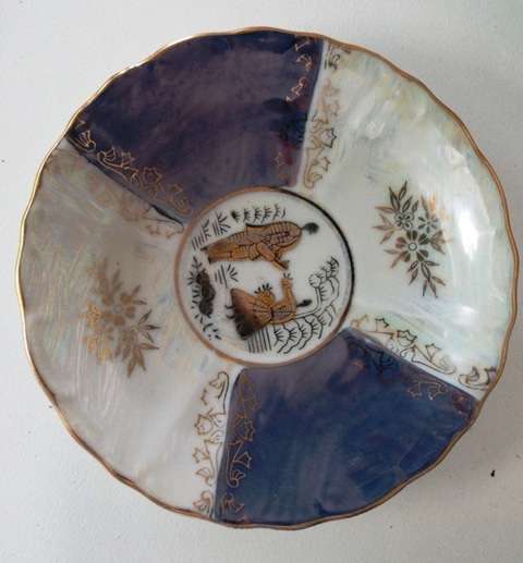 STUNNING BLUE & WHITE PORCELAIN TEA SET