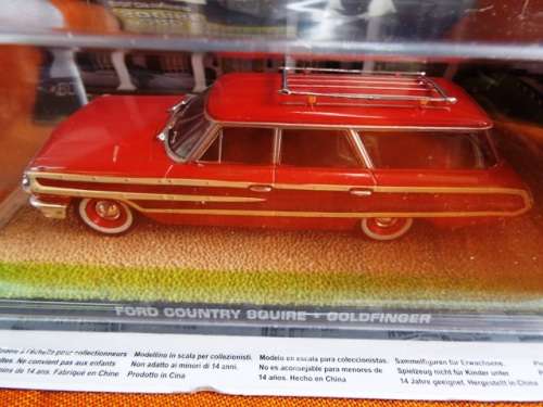 COLLECTABLE DIECAST MODEL OF 007 GOLDFINGER FORD COUNTRY SQUIRE