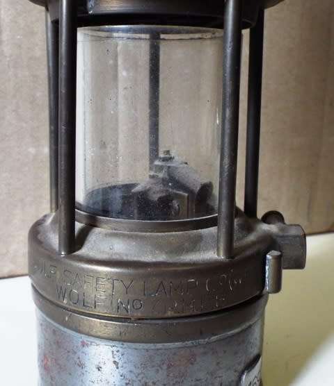 VINTAGE GREEN & SONS WOLF NO 1 MINING/SAFETY LAMP