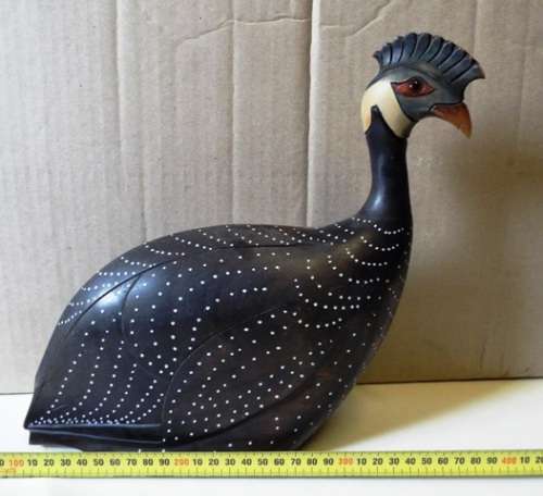 STUNNING PAIR OF HAND CRAFTED GUINEA FOWL