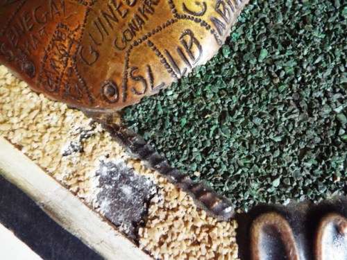 STUNNING COPPER RELIEF OF MAP OF AFRICA