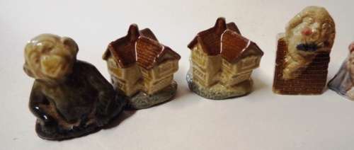 JOB LOT OF COLLECTABLE MINIATURE GLASS RED ROSE TEA ORNAMENTS x 10