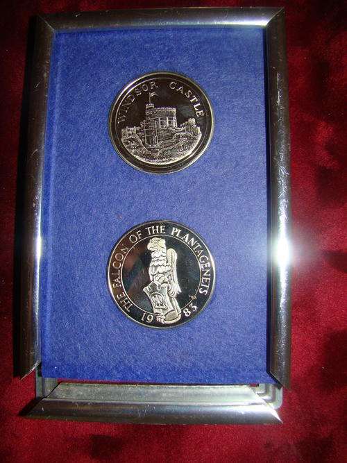 2 Silver Plated Coins