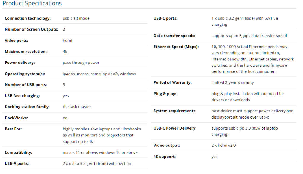 Kensington UH1460-P USB-C Mobile Dock