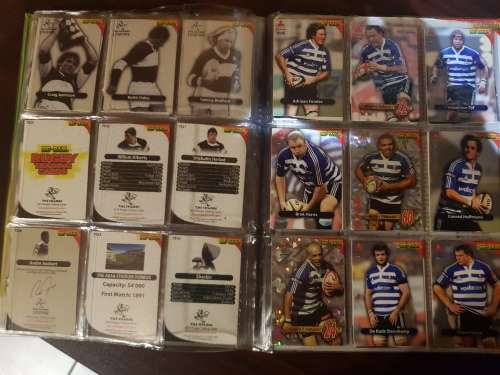 Complete 2010 Big Ball Rugby trading cards collector album